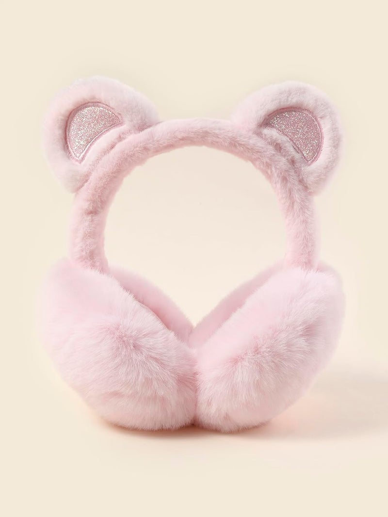 KEEPFLY Store Kids Girls Winter Earmuffs Warm Cute Plush Cat Ears Muffs Toddler Boys Ear Warmer Outdoor Ear Covers - Image 3